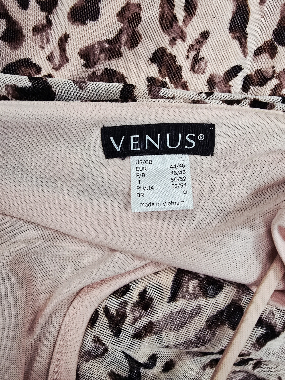 VENUS Pink Leopard Print Ruched Midi Dress - Picture 8 of 10